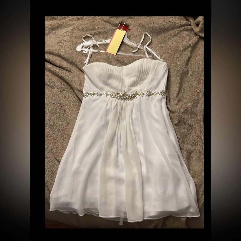 White flowy dress